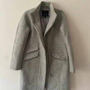 J. Crew Light Gray Trench Coat